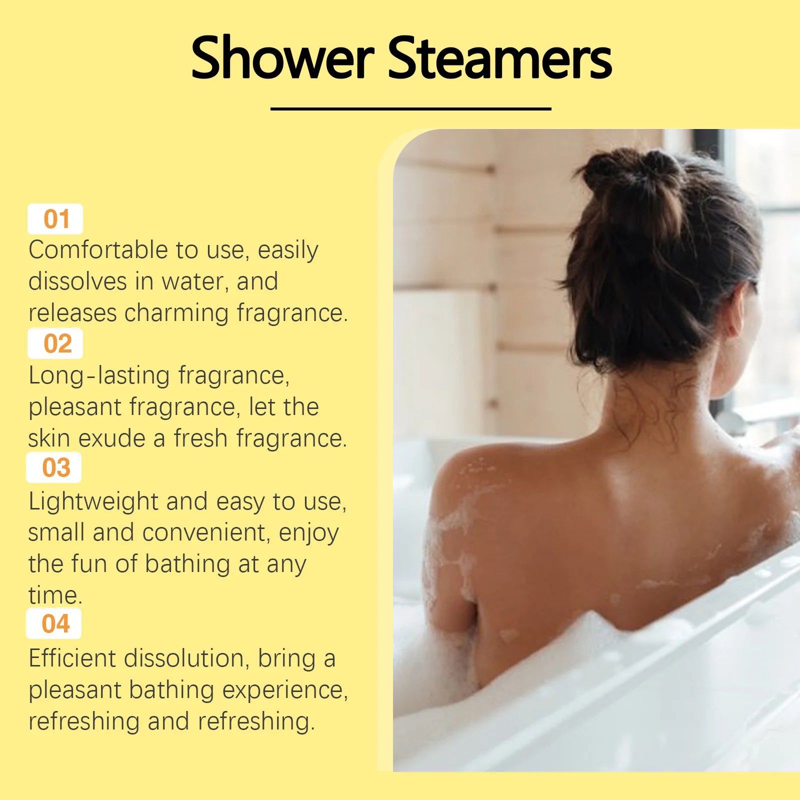 Aromatherapy Shower Steamers Set for Home Spa Relaxation and Stress Relief - 10
