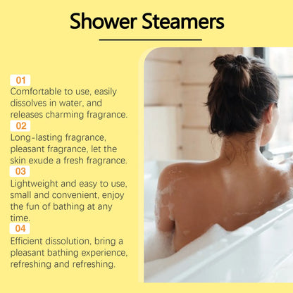 Aromatherapy Shower Steamers Set for Home Spa Relaxation and Stress Relief