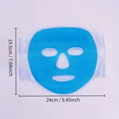 Gel Face Cooling Mask - Hot & Cold Therapy for Puffiness & Skin Firming