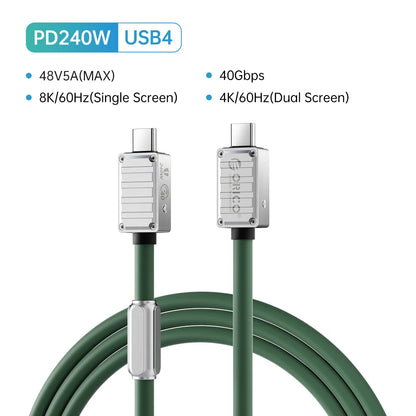ORICO 240W USB4 Cable - 40Gbps Data, 8K Video & Fast PD Charging