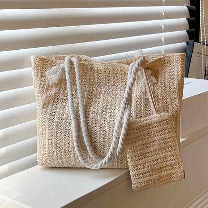 Bohemian Straw Tote