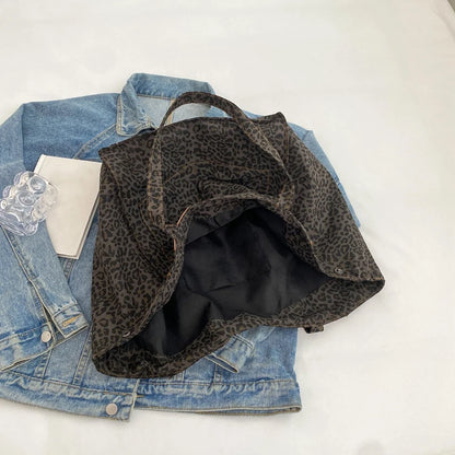 Luxury Leopard Print Tote Bag