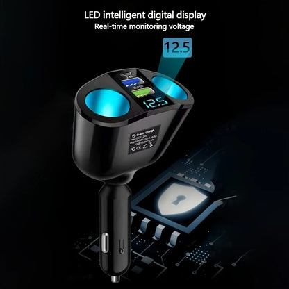 66W Dual USB Fast Car Charger - PD Intelligent Charging Adapter