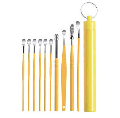 Professional Stainless Steel Ear Wax Removal Kit & Cleaning Tool Set