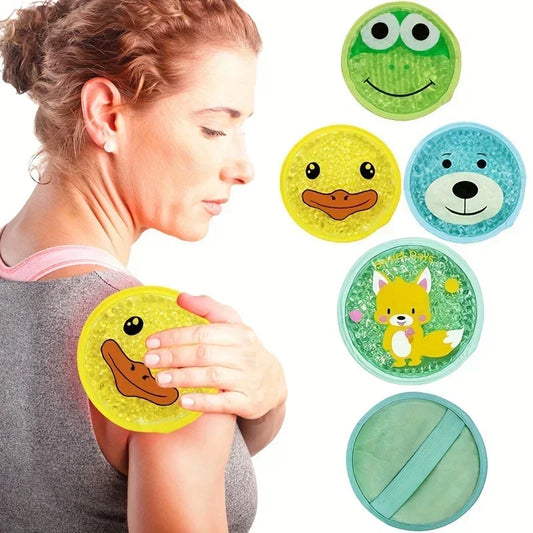 Reusable Cartoon Gel Ice Pack - Hot & Cold Therapy for Pain Relief
