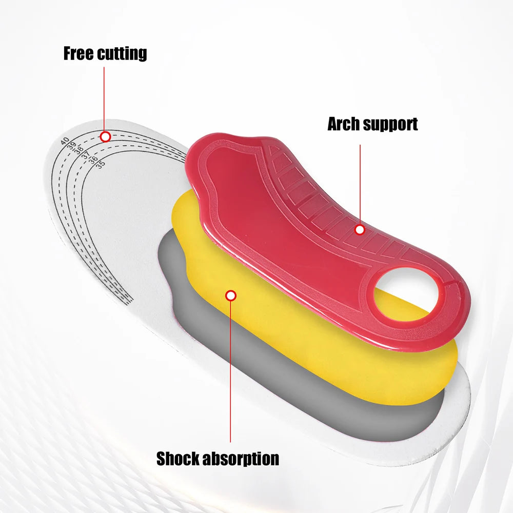 Orthopedic Arch Support Insoles - Pain Relief Memory Foam Shoe Inserts