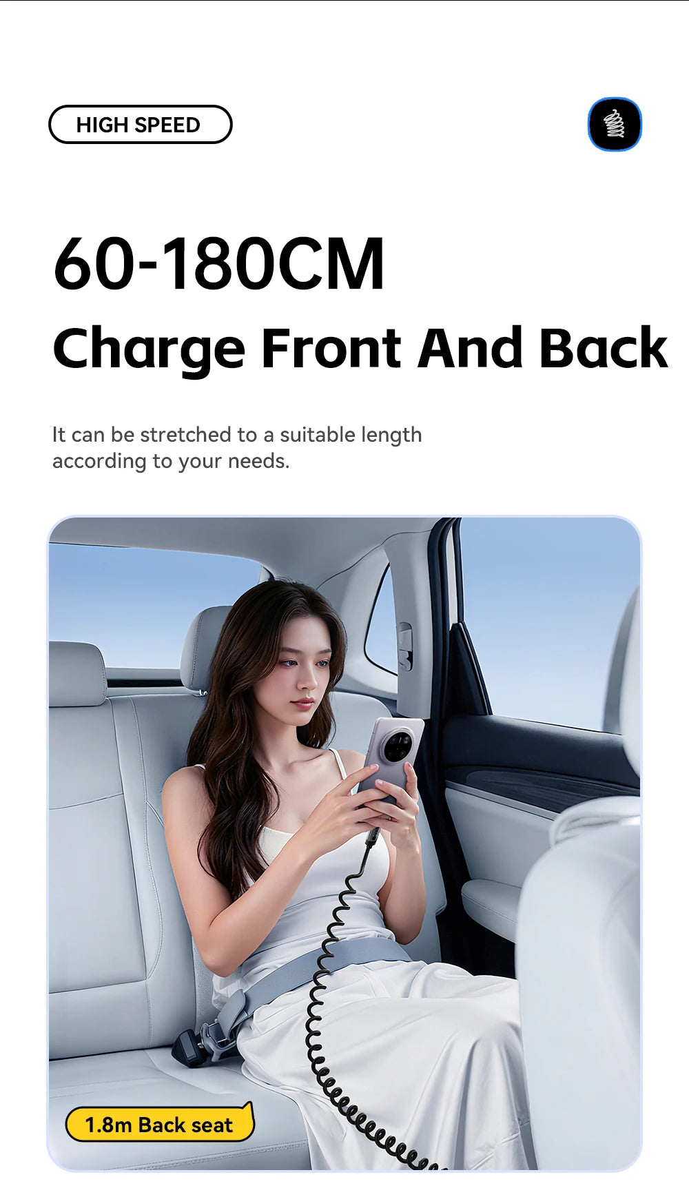 100W PD Fast Charging USB-C Cable with Digital Power Display