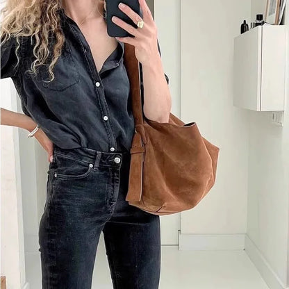 Luxury Soft Corduroy Shoulder Bag