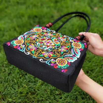 Luxury Ethnic Embroidery Tote