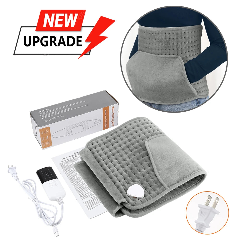 Electric Heating Waist Belt - Thermal Therapy Pad for Back Pain Relief - 34