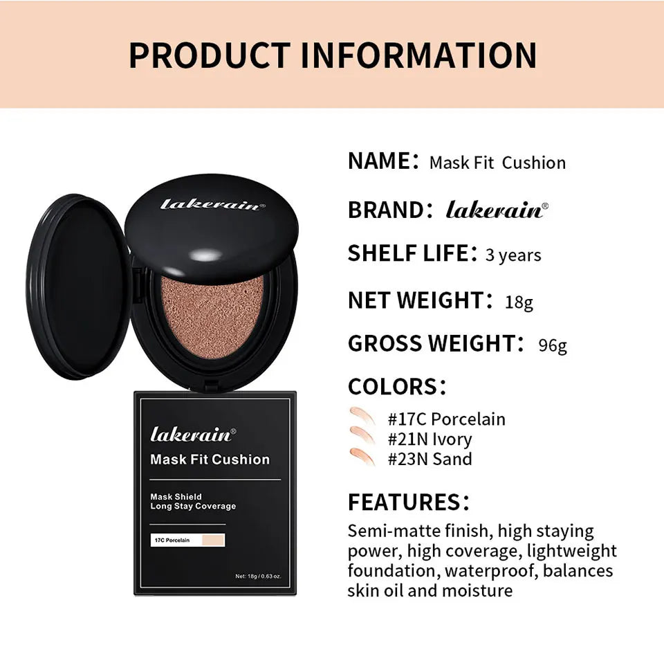 Semi-Matte Cushion Foundation - Full Coverage CC Cream - 41