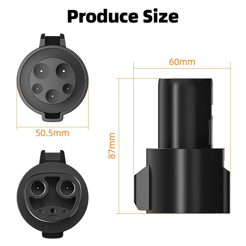 J1772 to Tesla Adapter - Type 1 to NACS EV Charger Connector for Tesla
