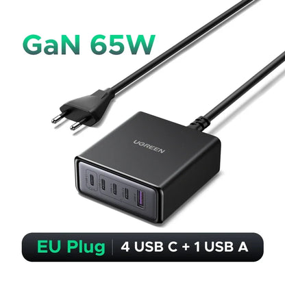 UGREEN 100W GaN 6-in-1 Desktop Fast Charger for Laptop, iPhone & Tablet