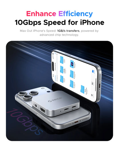 ORICO Magnetic M.2 2230 NVMe SSD Docking Station 10Gbps 4K 100W PD Hub
