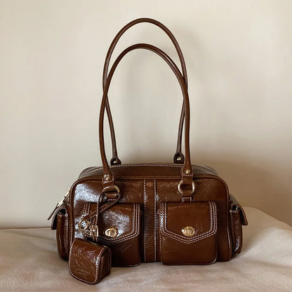 Luxury Trendy Stone Boston Bag