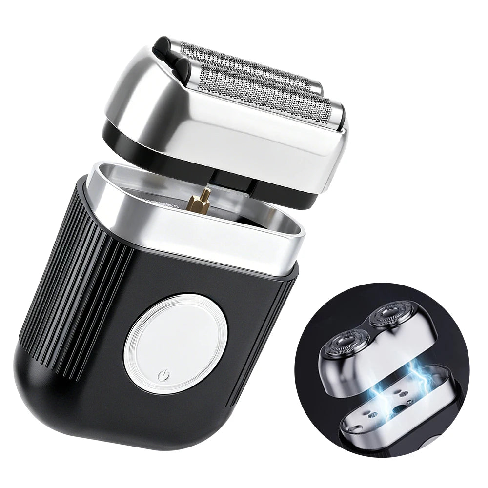 Portable Electric Foil Shaver - Waterproof Wet & Dry Beard Trimmer for Men - 17