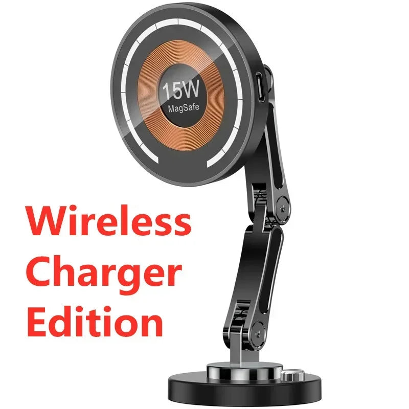 15W Magnetic Car Wireless Charger Mount for iPhone 15 14 13 12 Series