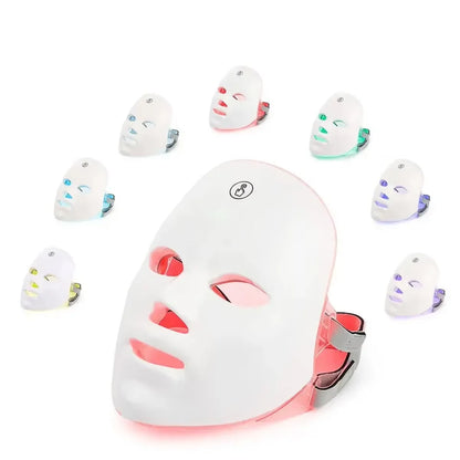 7-Color LED Photon Therapy Facial Mask for Skin Rejuvenation & Face Lifting