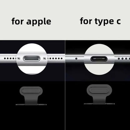 Universal USB-C & iPhone Charging Port Anti-Dust Plugs (6-Pack)