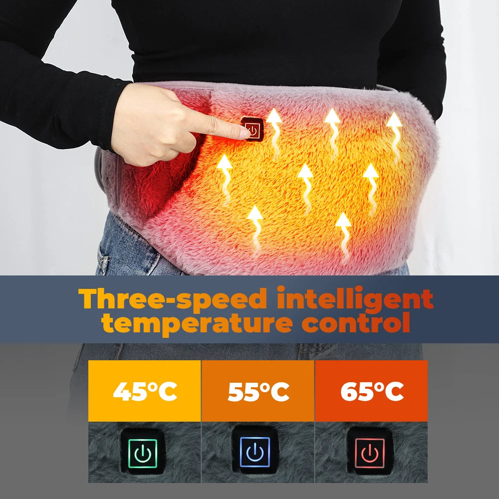 2-in-1 USB Heated Waist Belt & Hand Warmer – Graphene Thermal Therapy Wrap