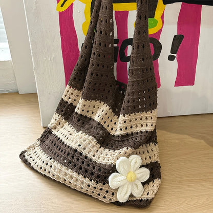 Luxury Aesthetic Knitted Tote