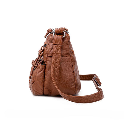Luxury Vintage Leather Bucket Bag