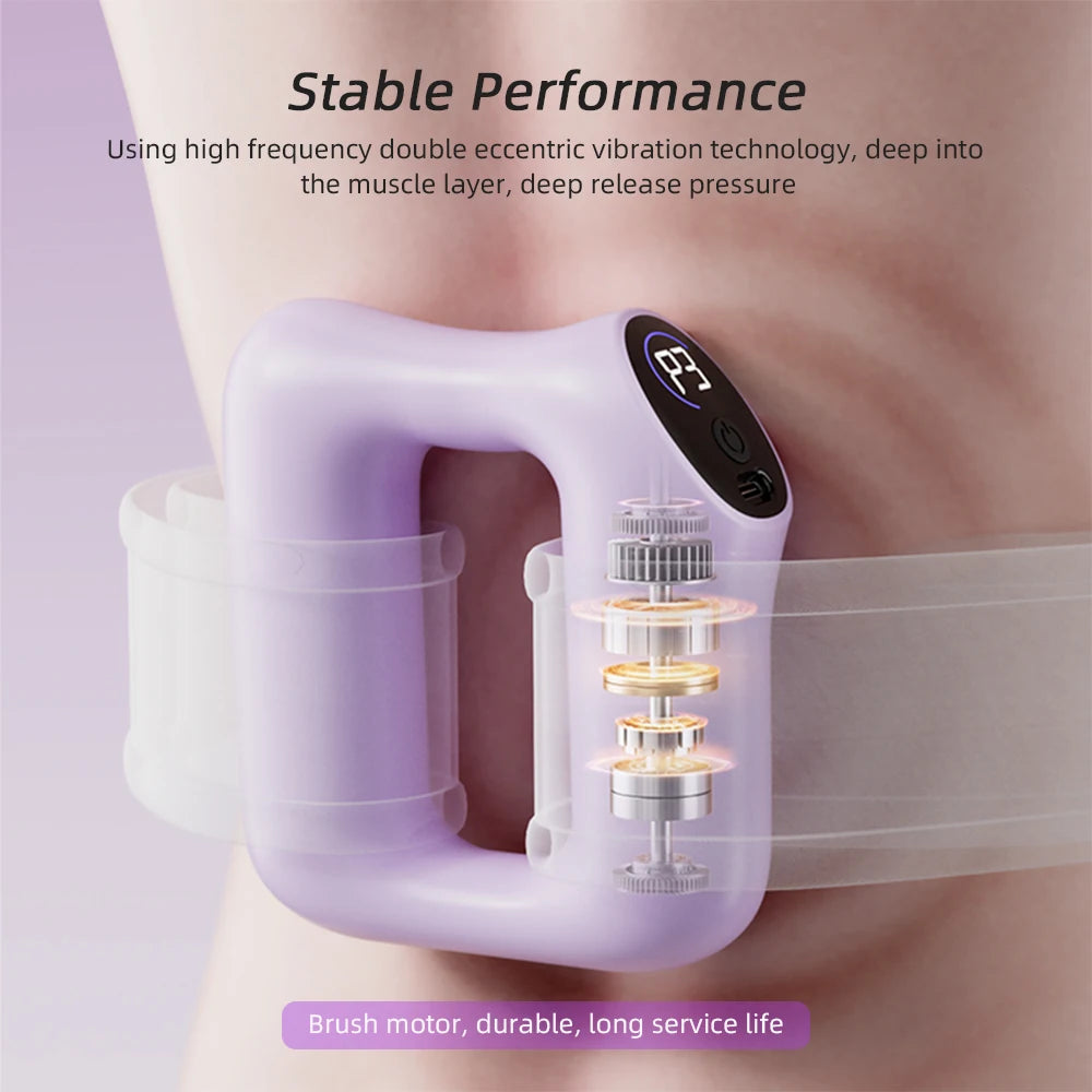 Electric Fascia Ring Wearable Vibration Massager for Waist Belly & Deep Tissue Pain Relief