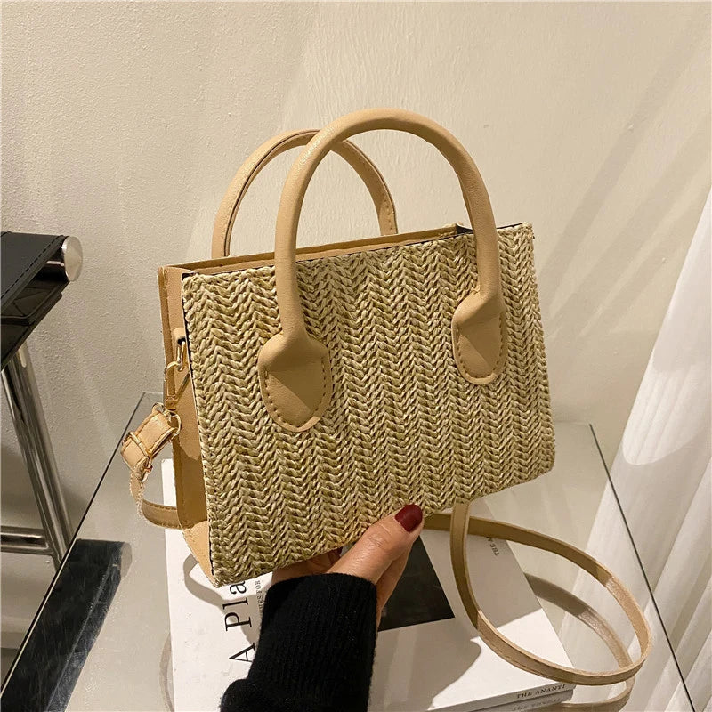 Luxury Floral Woven Crossbody