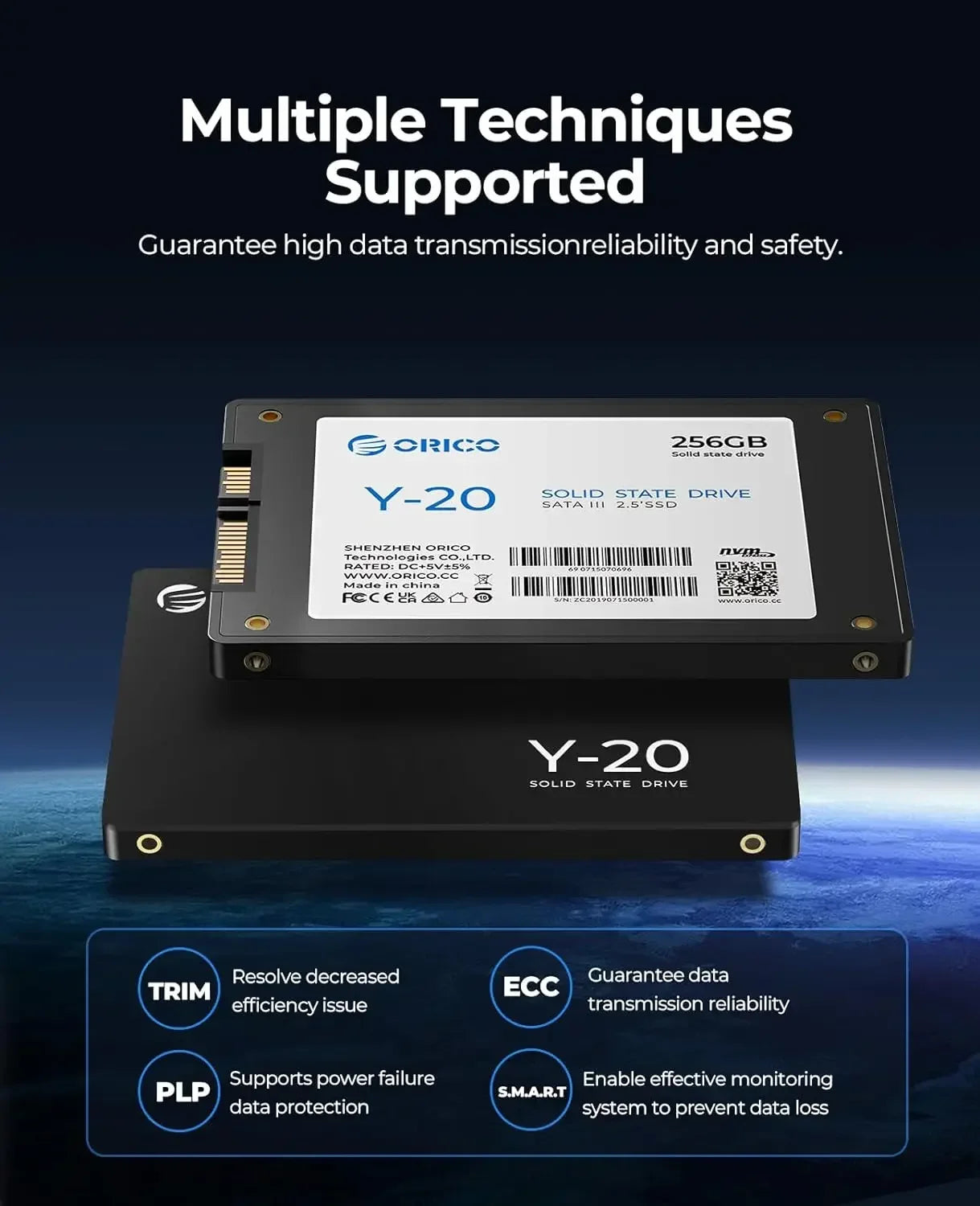 ORICO 2.5" SATA III Internal SSD - 512GB to 4TB Solid State Drive for PC - 4