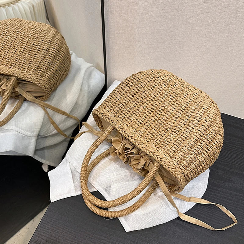 Luxury Handmade Straw Tote