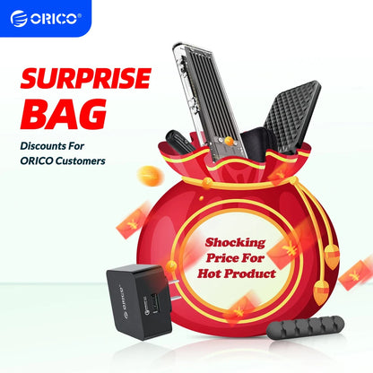 ORICO M.2 NVMe SSD Enclosure USB-C 10Gbps Portable External Drive Case