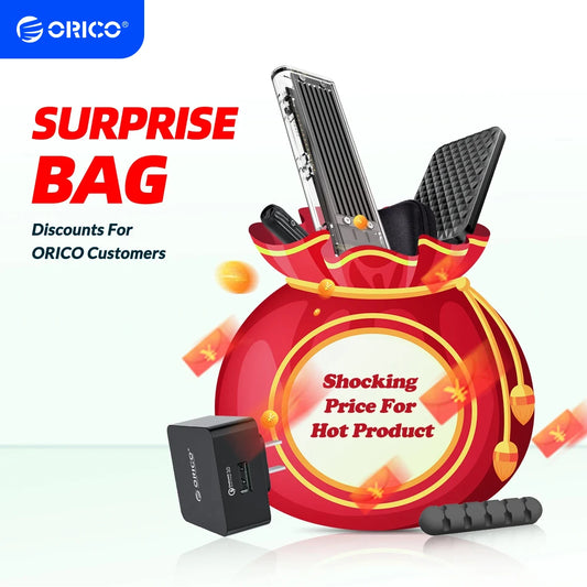 ORICO M.2 NVMe SSD Enclosure USB-C 10Gbps Portable External Drive Case