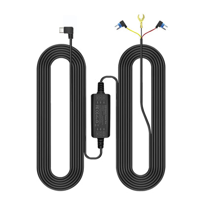 24H Dash Cam Hardwire Kit - USB Type-C & Mini USB Parking Monitor Cable