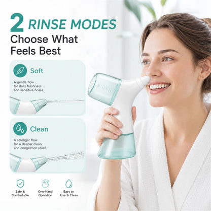 Electric Nasal Irrigator - Sinus Rinse Machine for Congestion Relief