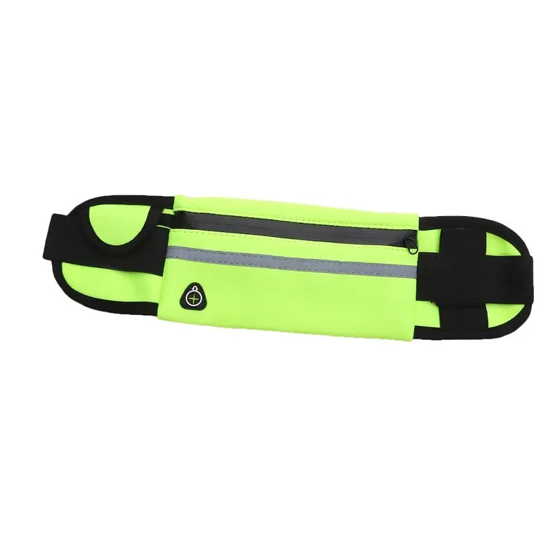 Slim Running Waist Belt - Waterproof Elastic Phone Pouch for Sports