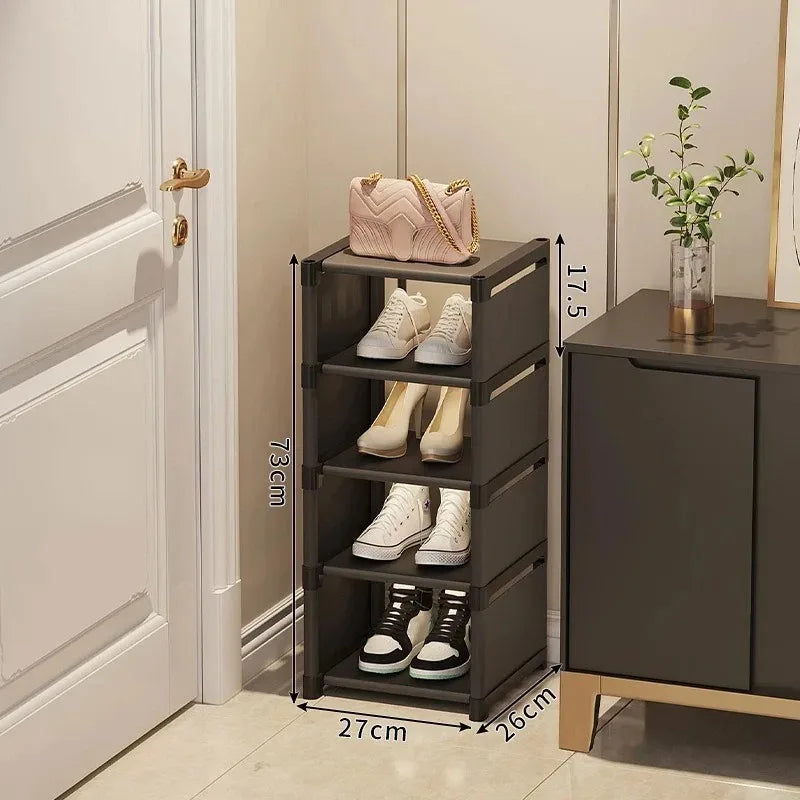 Stackable Narrow Shoe Storage Rack Organizer - 4