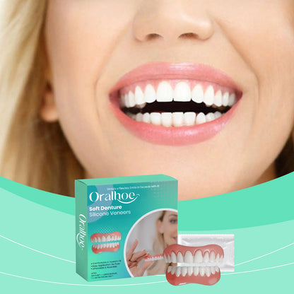 Silicone Temporary Dentures - Comfortable Snap-On Smile & Teeth Repair Kit
