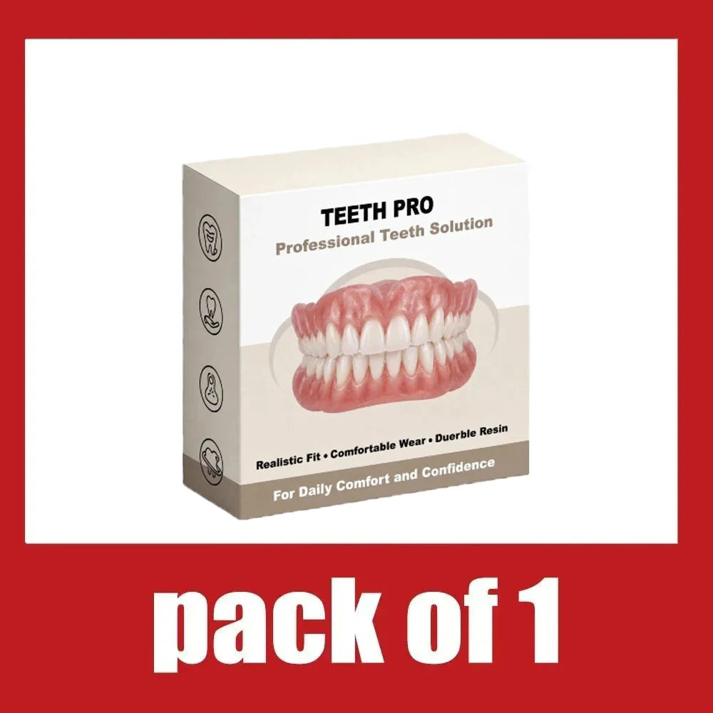 Instant Snap-On Smile Veneers - Realistic Comfort Fit Teeth for Natural Looking Smile
