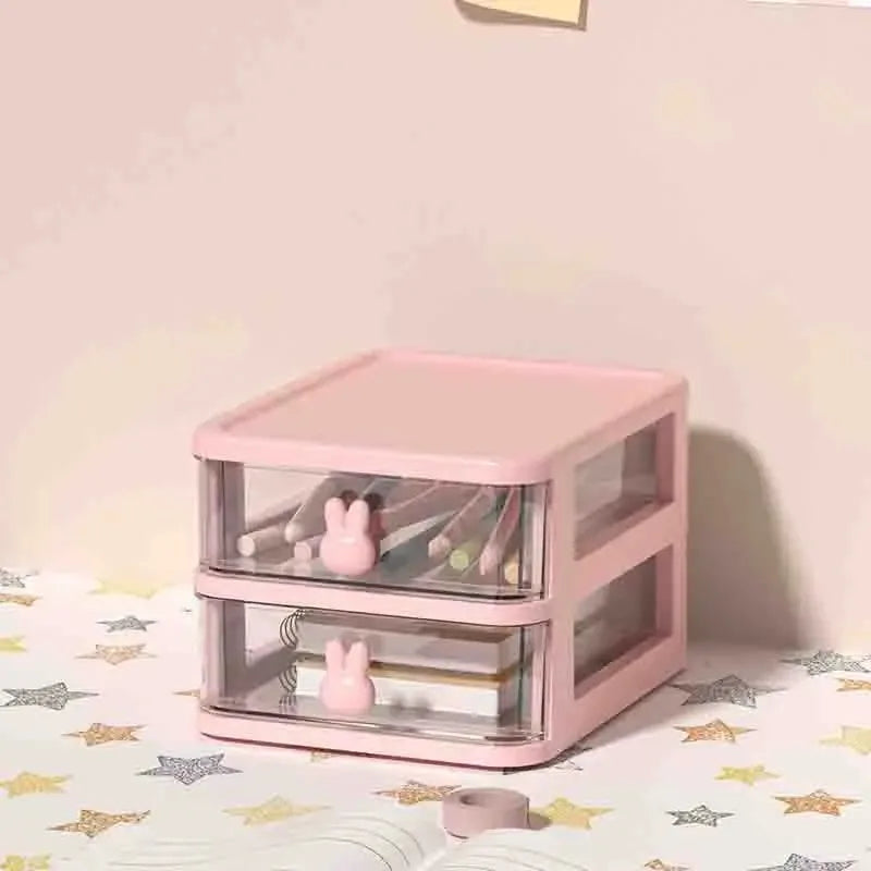 2-5 Tier Clear Desktop Drawer Organizer for Desk & Vanity - 19
