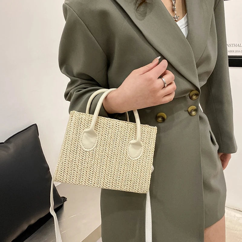 Luxury Floral Woven Crossbody