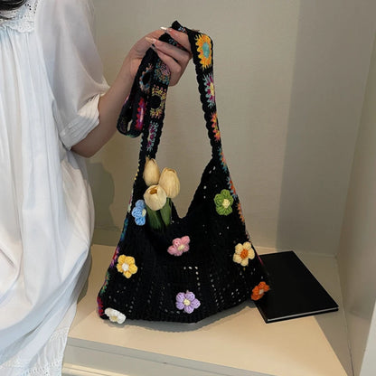 Luxury Boho Crochet Tote Bag
