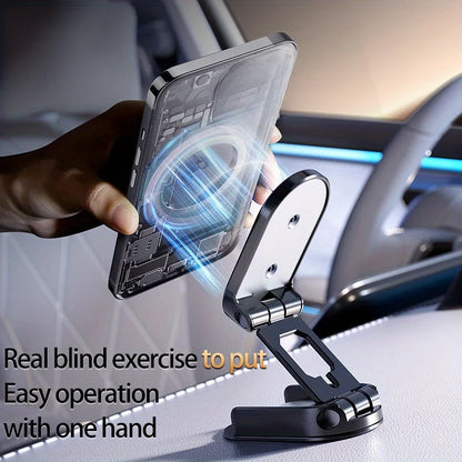 Magnetic 360° Rotating Car Phone Mount - Universal Dashboard GPS Holder