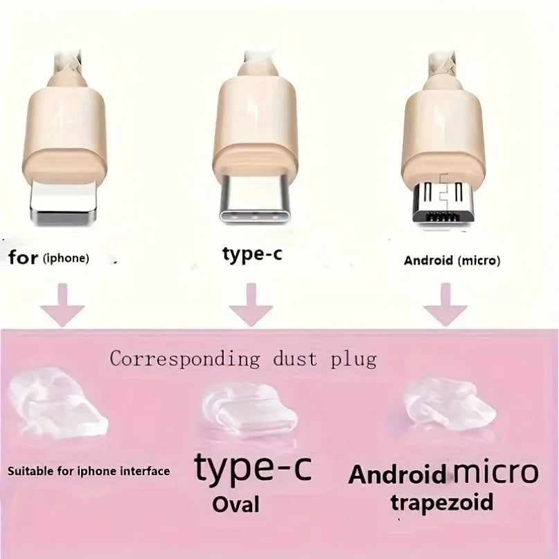 Cute Bear Phone Charging Port Dust Plug & Protection Charm - 6