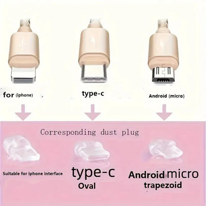 Cute Bear Phone Charging Port Dust Plug & Protection Charm