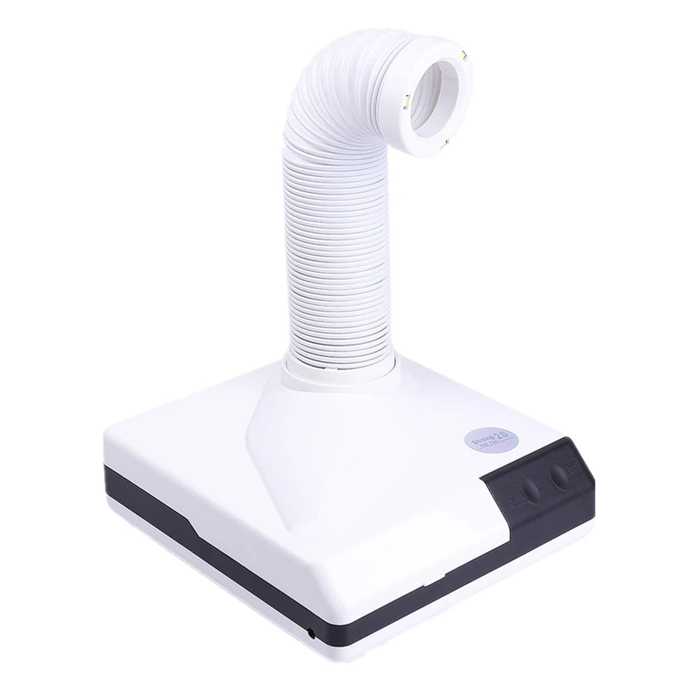 60W Nail Dust Collector Extractor Fan Vacuum with Retractable LED Tube for Manicure Salon - 20