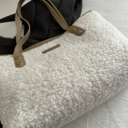 Luxury Lamb Wool Tote Bag