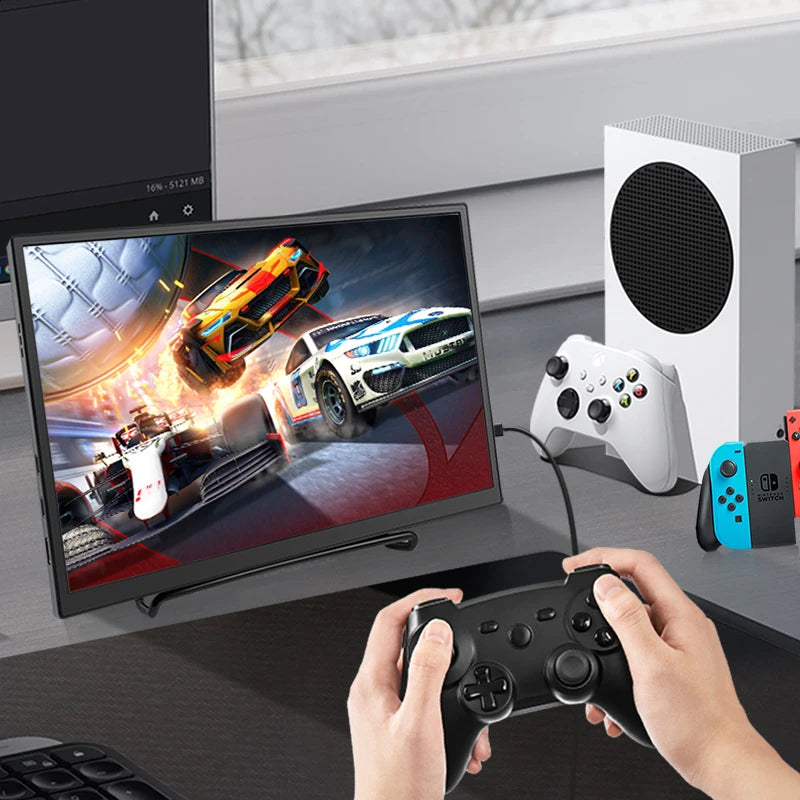 10.5" Portable IPS Monitor - 1920x1280 100% sRGB Gaming Display for Laptop