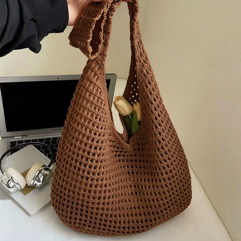 Luxury Bohemian Crochet Tote