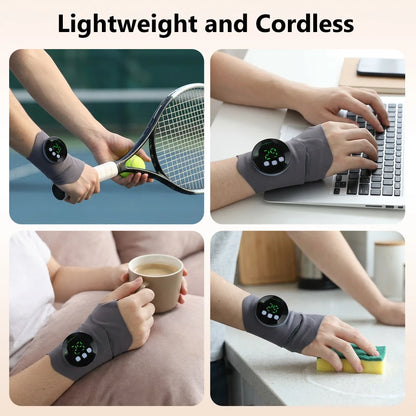 EMS Microcurrent Wrist Massager for Carpal Tunnel & Muscle Relief