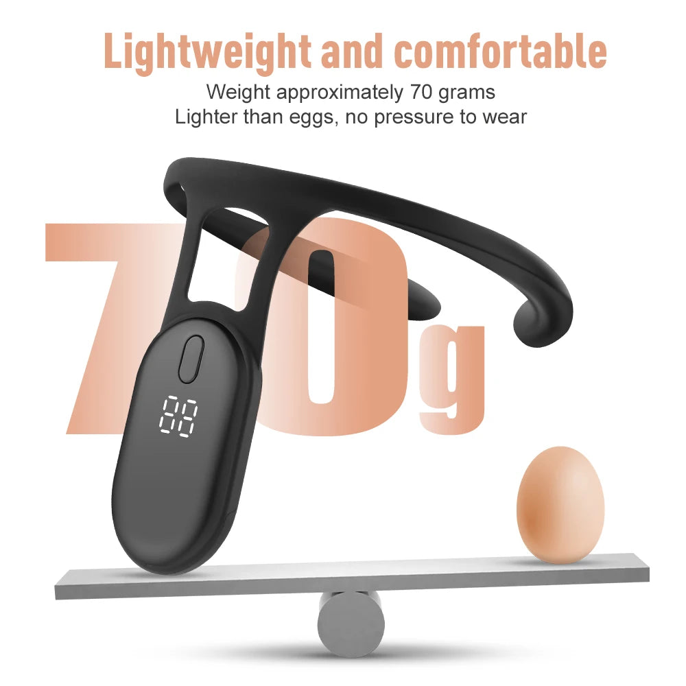 Smart Posture Corrector with LCD Display - Intelligent Back Alignment & Vibration